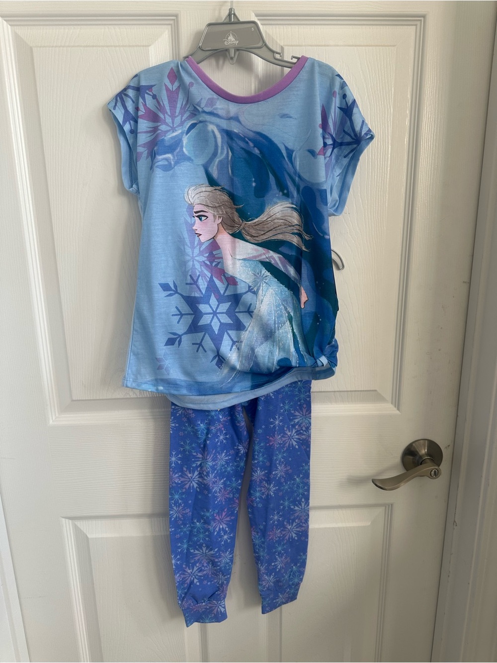 Disney Frozen Elsa Blue and Purple Pajama Set
